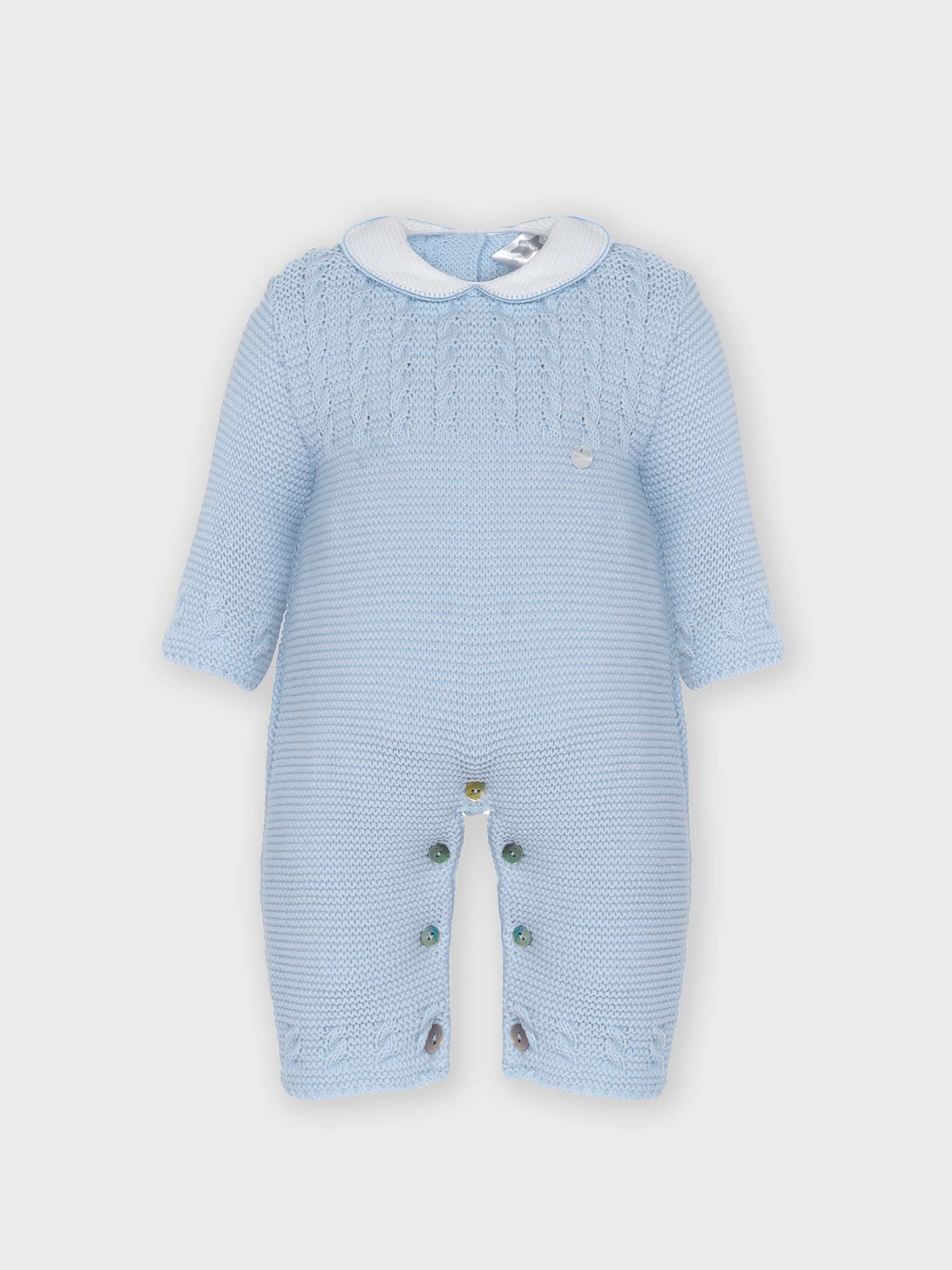 Babygrow with round neck: BLUE