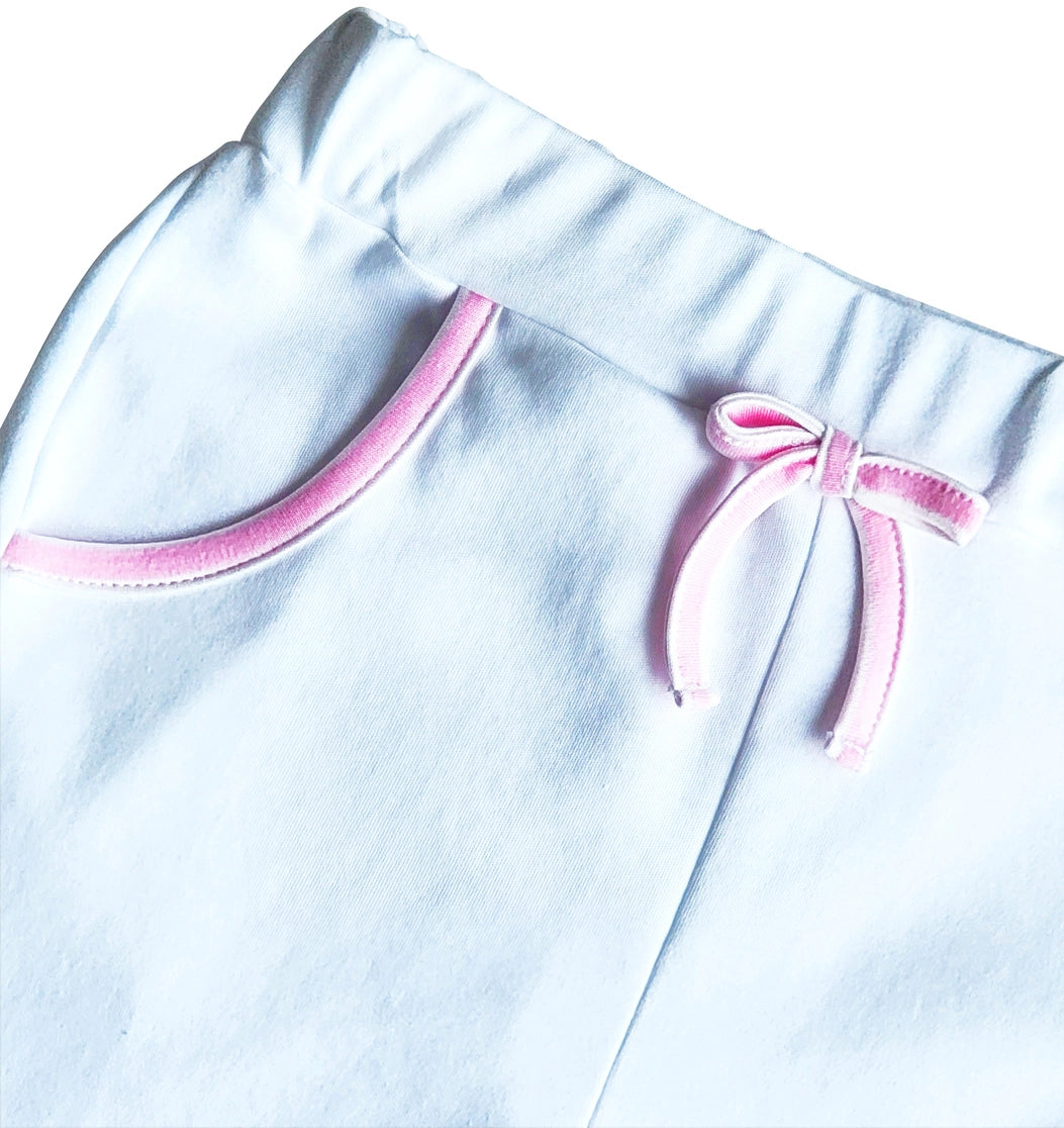 Flamingo Pink Top & Short Set Pima Cotton