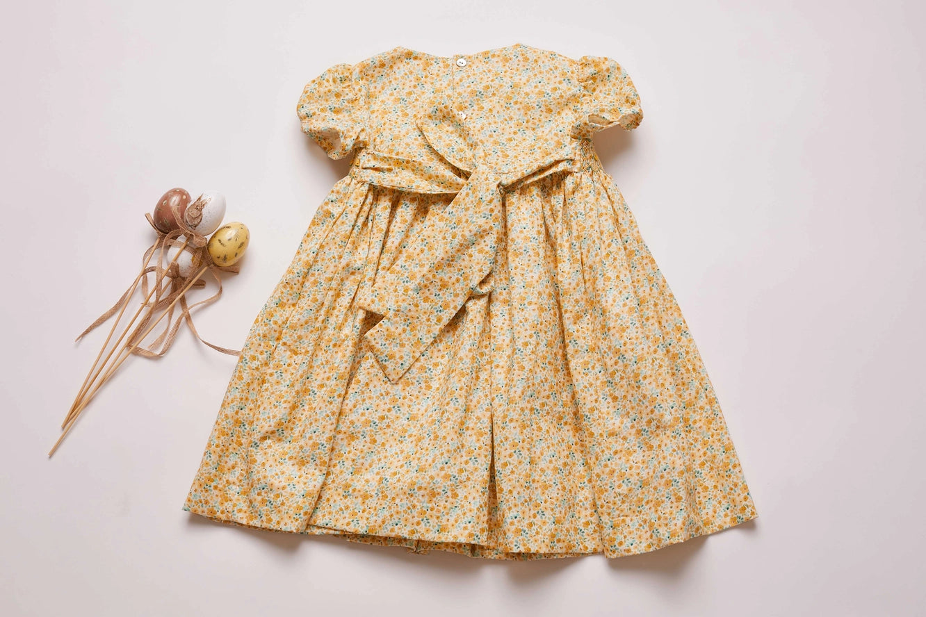Punto Smock Amarelo Classic Dress
