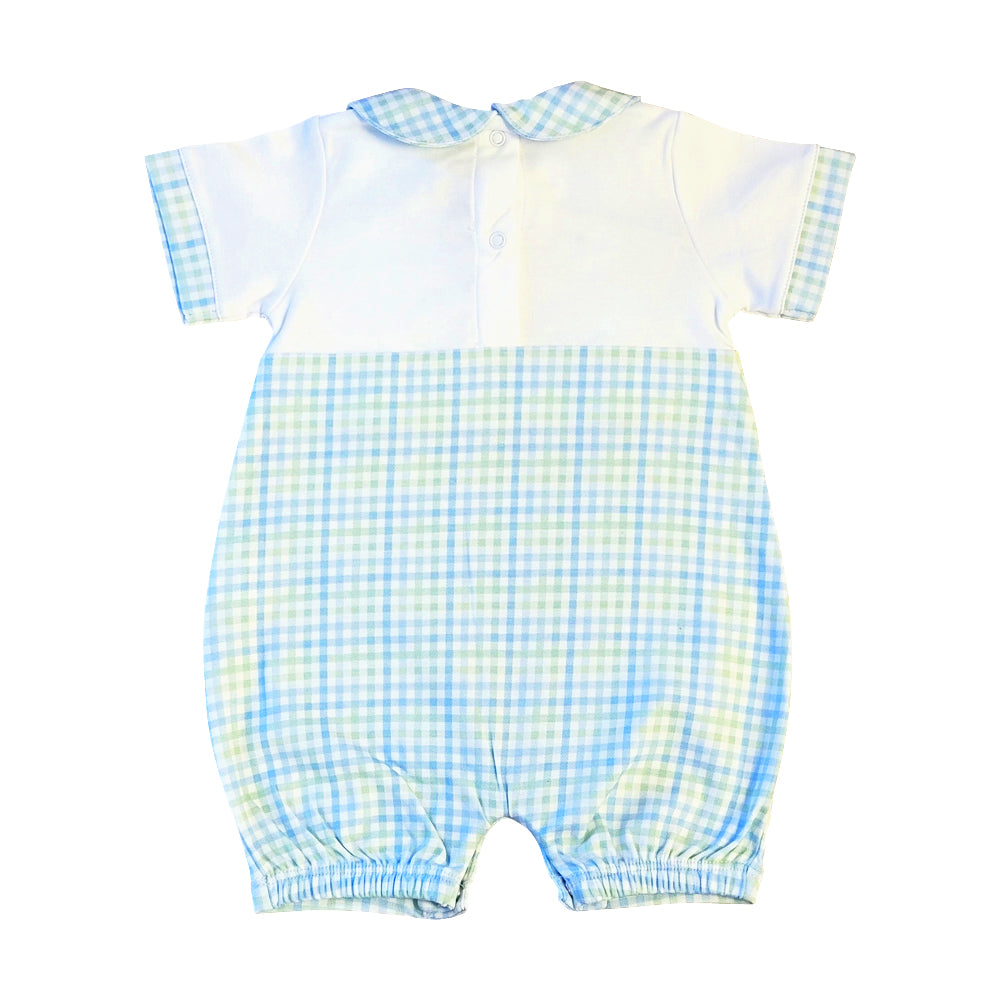 Christina & Cameron Pima Check Romper