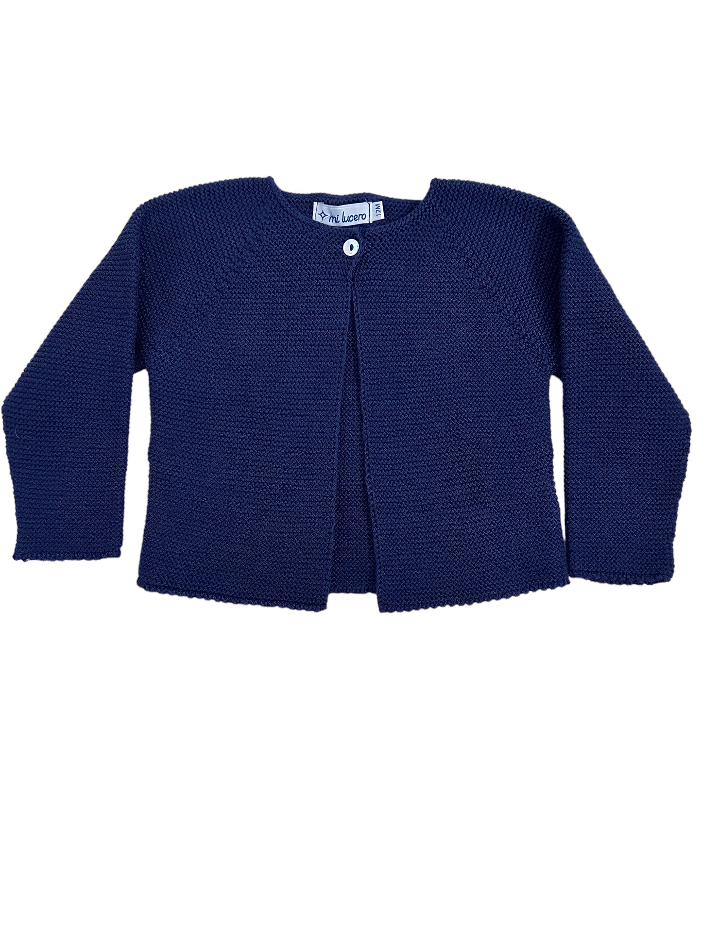 Navy 1 Button Cardigan