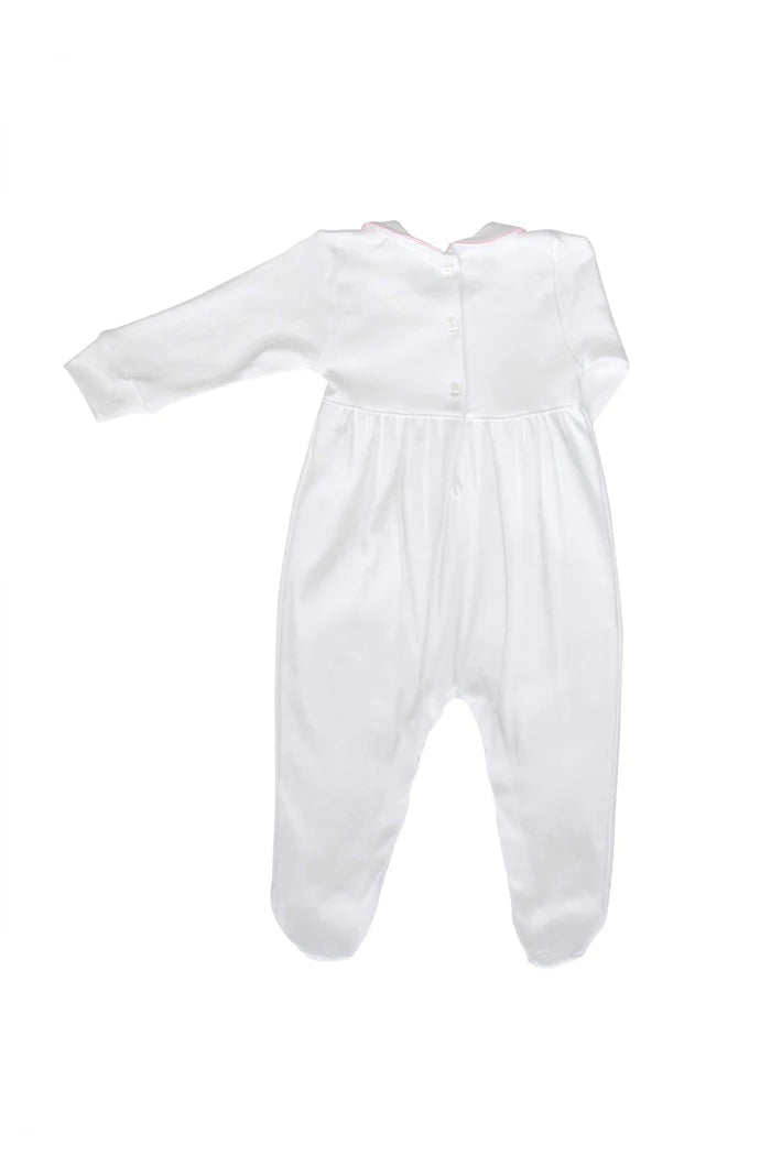 Nella Smocked Baby Girl Footie