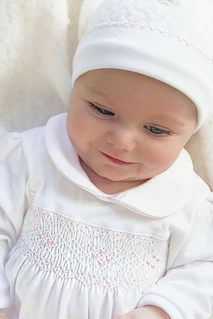 Nella Smocked Baby Girl Footie