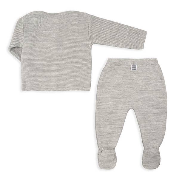 Kobe Two-Piece Infant Set: Grey