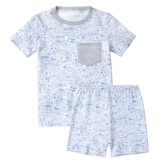 Nantucket Kids Pjs - 40th Pole Beach Days Design