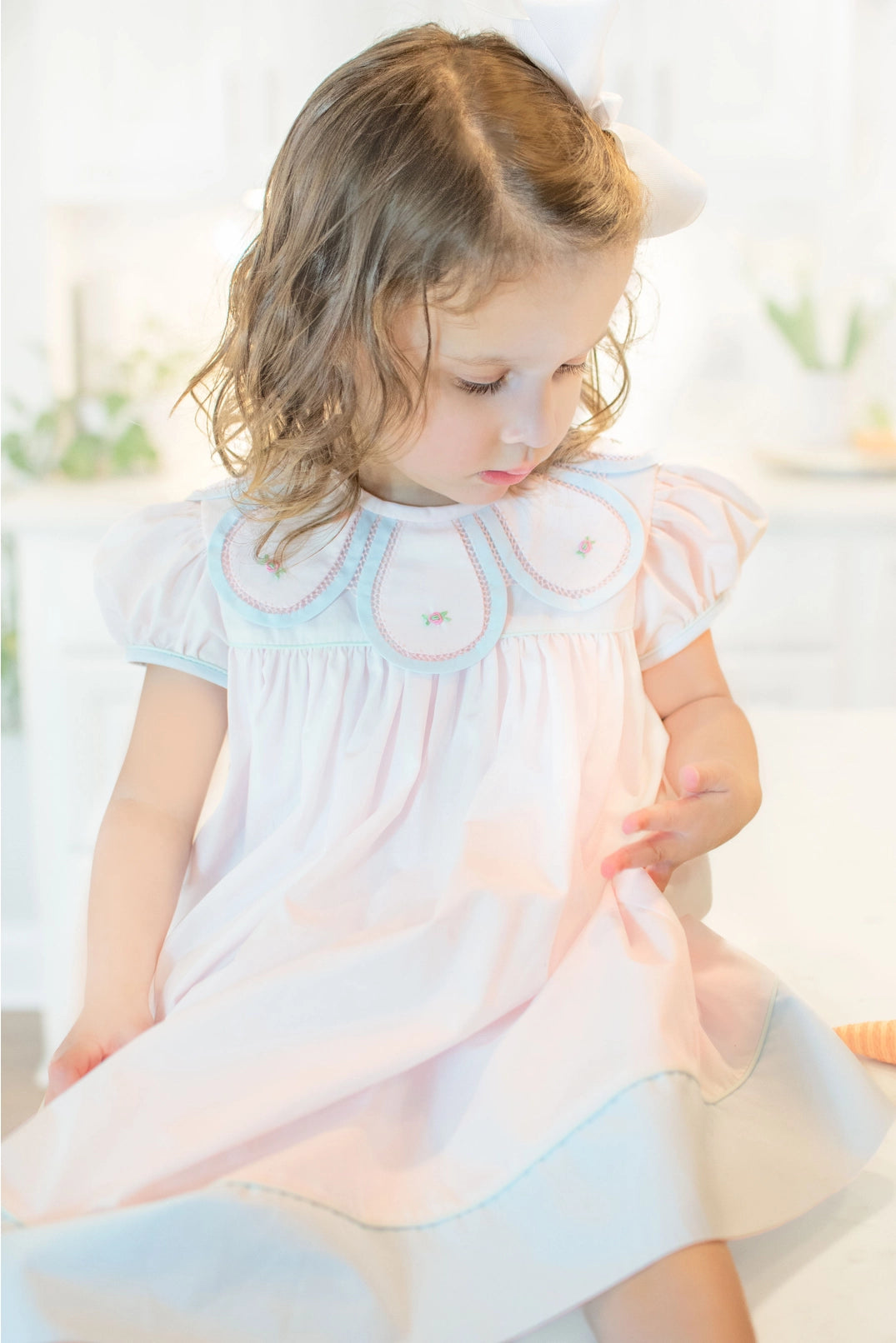 Easter Pink and Blue Petal Dress