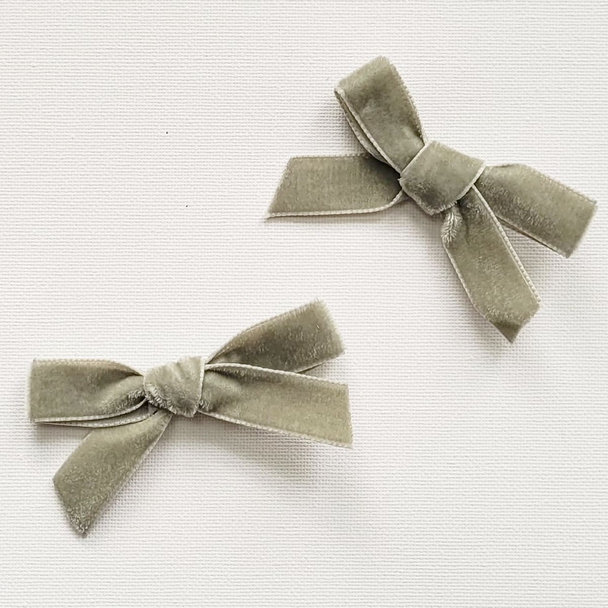 Lucia 'Velvet' Hair Bow Clip (Set of 2) - Small