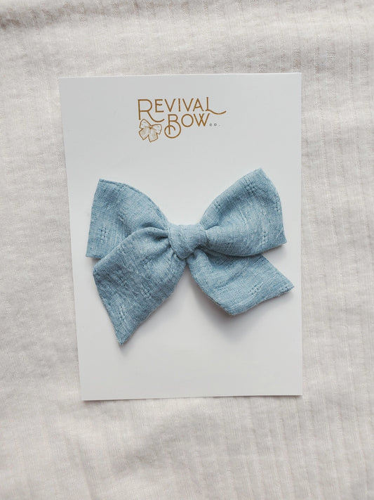 Large Fabric Bow • Oceanside