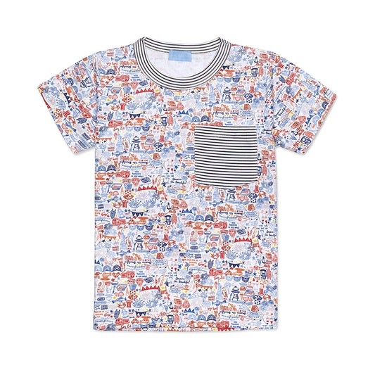 USA Kids Pocket Tee