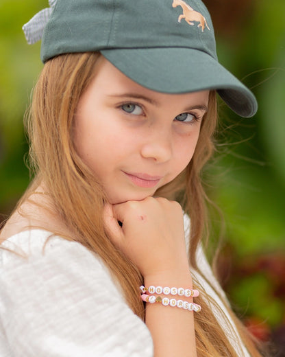 Horse Bow Baseball Hat (Girls)