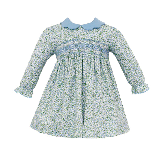 CHARLOTTE Blue Floral Print Knit - EXCLUSIVE PRINT