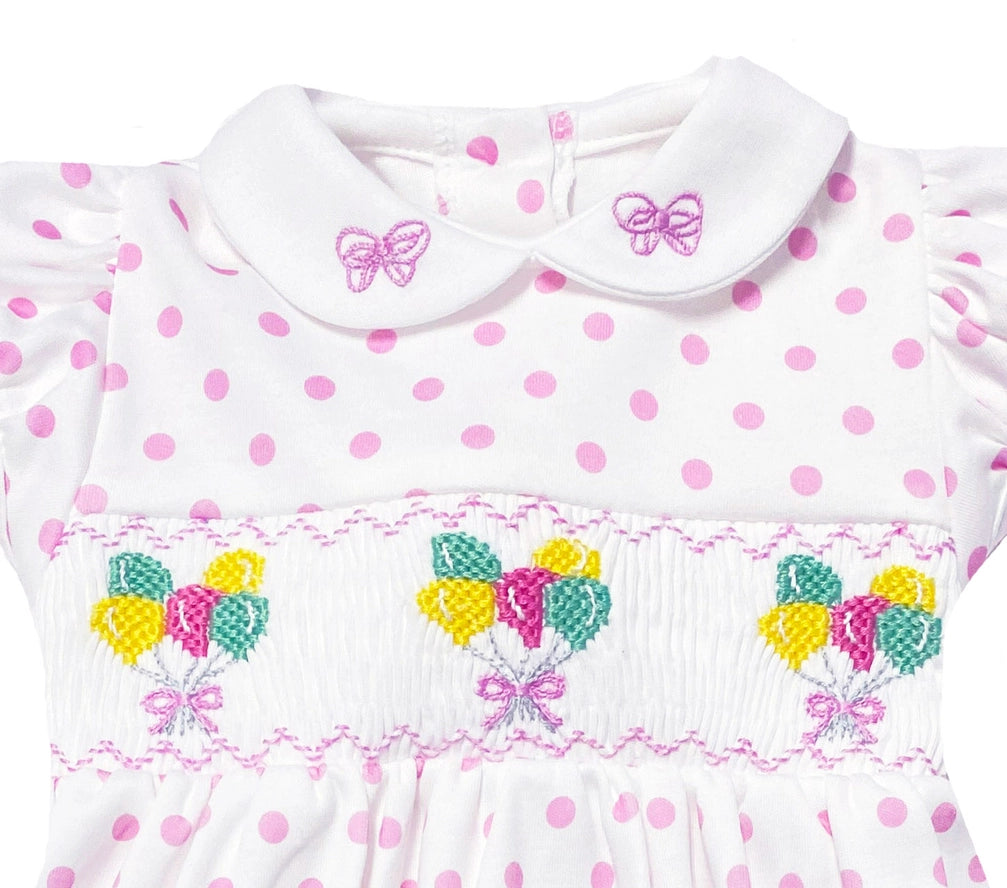 Girl's Smocked "Birthday" Dress