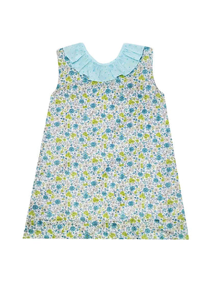 Laurie & Brandon Girl's floral print pique A line dress