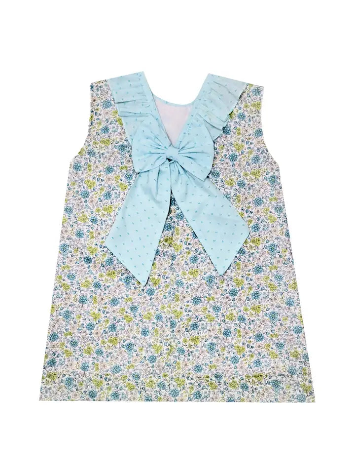 Laurie & Brandon Girl's floral print pique A line dress