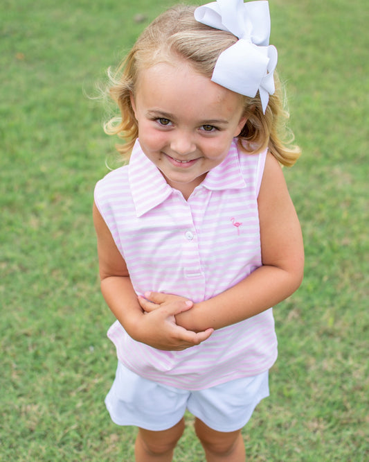 Flamingo Pink Top & Short Set Pima Cotton