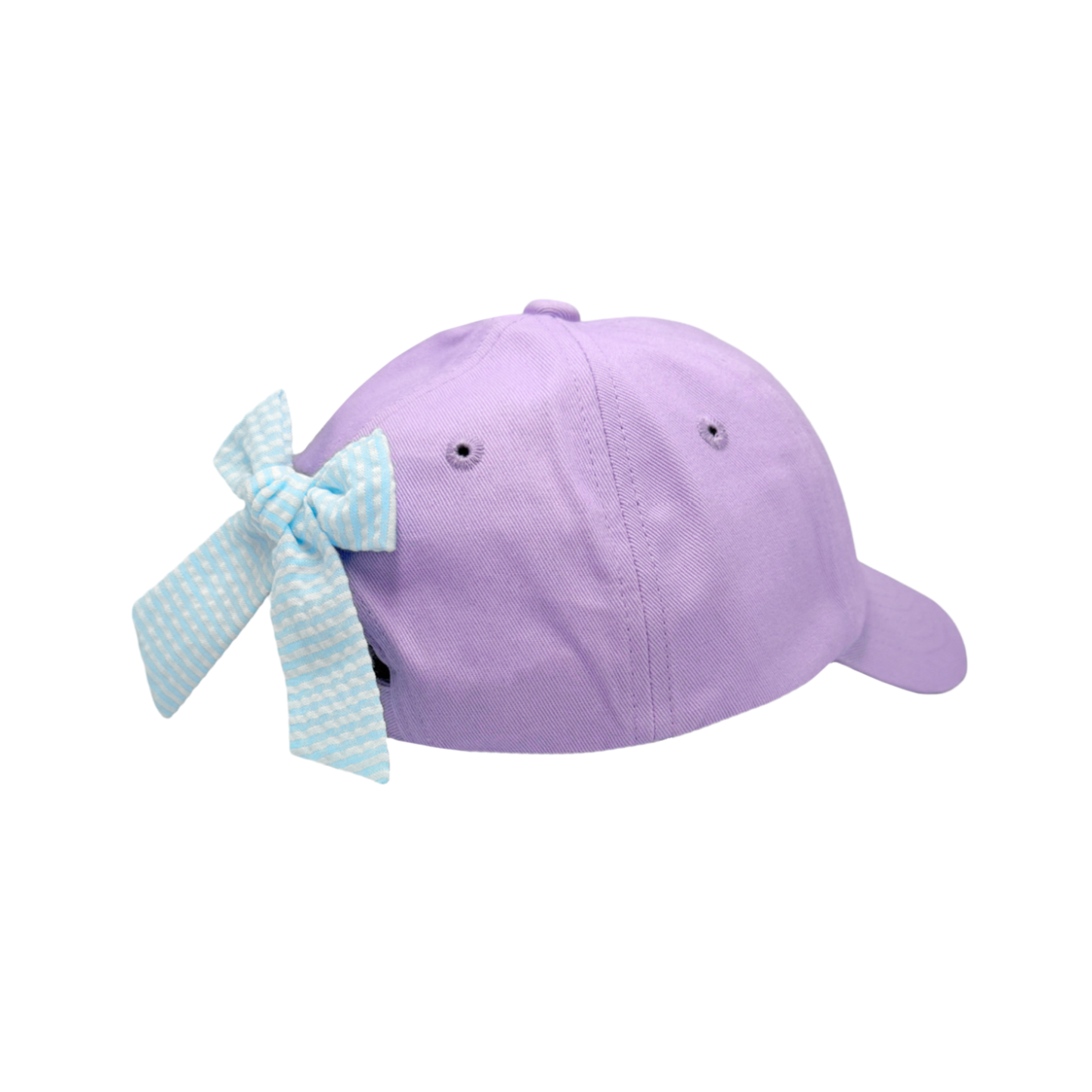 Lavender Mermaid Bow Baseball Hat (Youth): Youth (2-8)