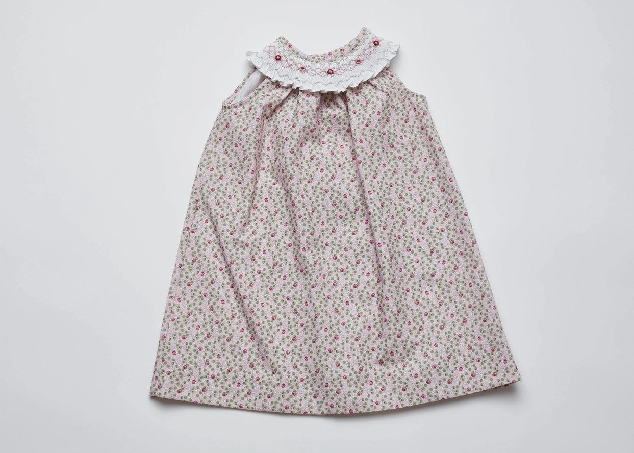 Bishop Girl's Baby Dress in Smock “Alejandra” Knit