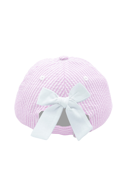 Cherry Azalea Bow Baseball Hat: Youth (2-8)