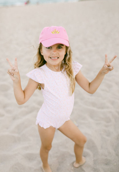 Princess Crown Bow Baseball Hat (Youth)