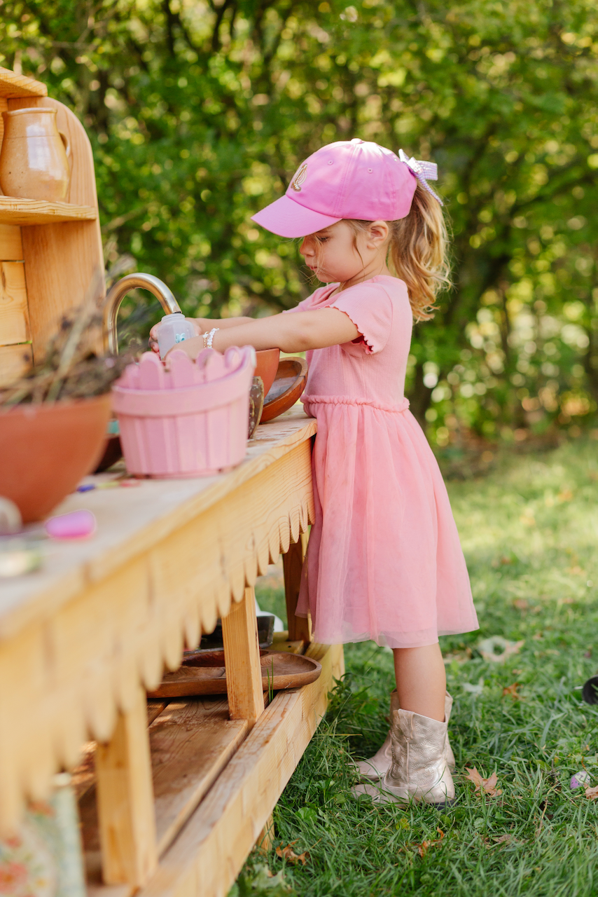 Cowboy Boot Bow Baseball Hat (Baby, Youth): Youth