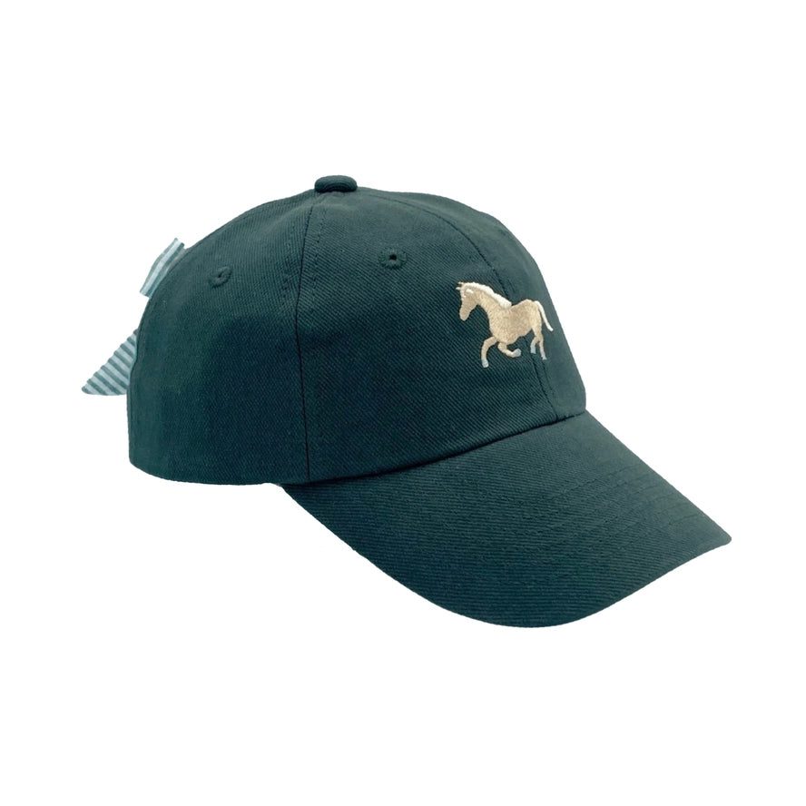 Horse Bow Baseball Hat (Girls)