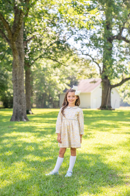 Allison Yellow Floral Dress